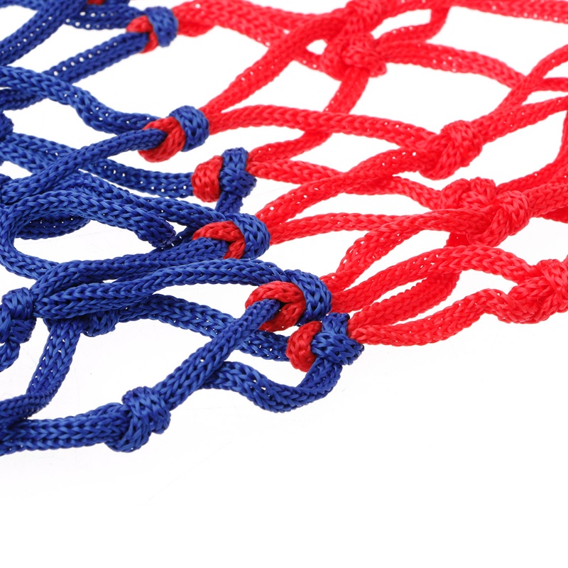Lưới Chơi Bóng Rổ Bằng Nylon 5mm Màu Đỏ Xanh Dương Trắng