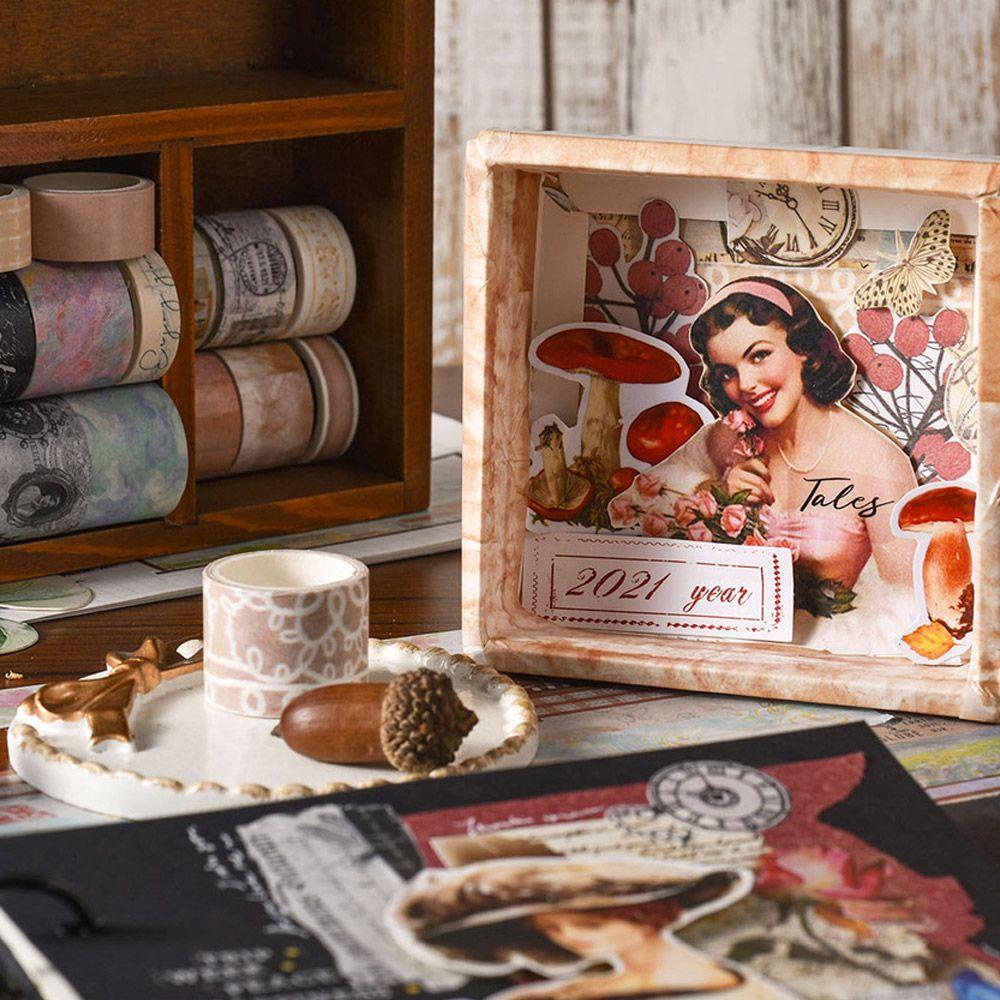 Set 20 Cuộn Băng Dính Nhiều Màu Sắc Dùng Trang Trí Scrapbook