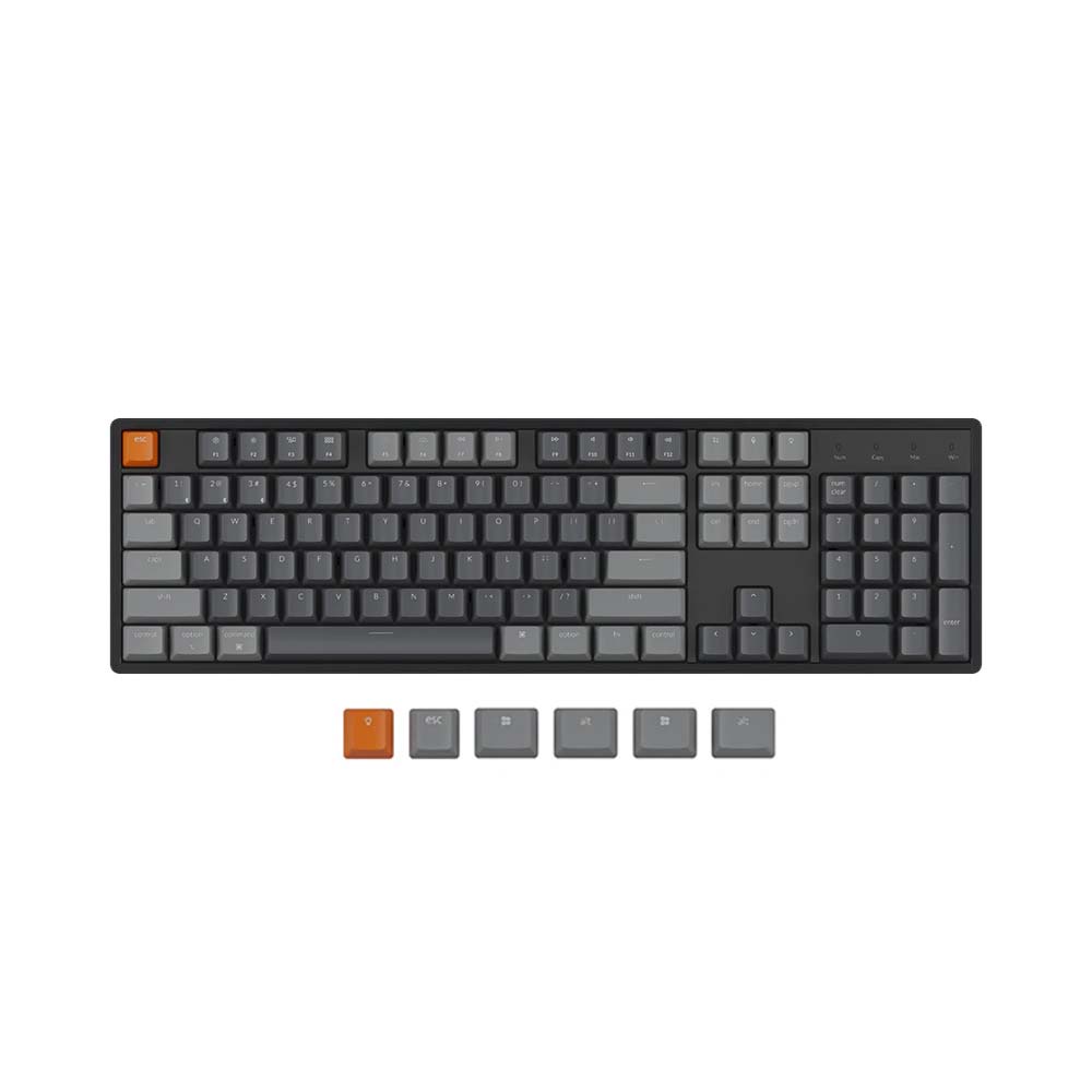 Bàn phím cơ không dây Keychron K10 Aluminum Led RGB HotSwap Gateron G Pro Switch