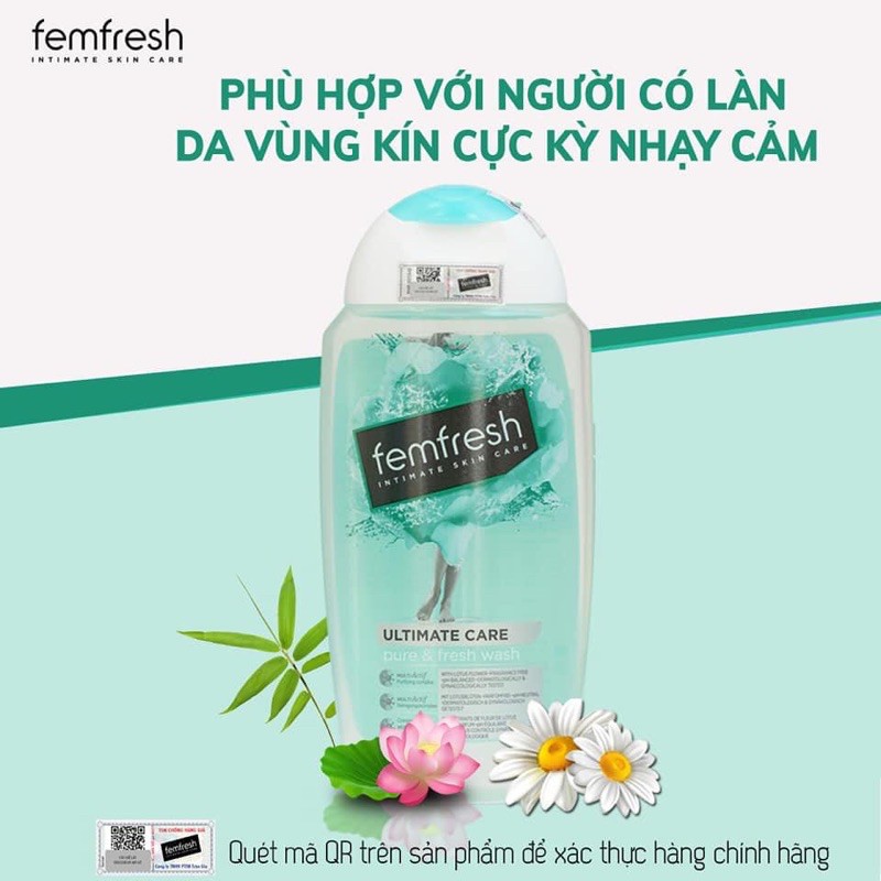 DUNG DỊCH VỆ SINH FEMFRESH HÀNG CHUẨN UK