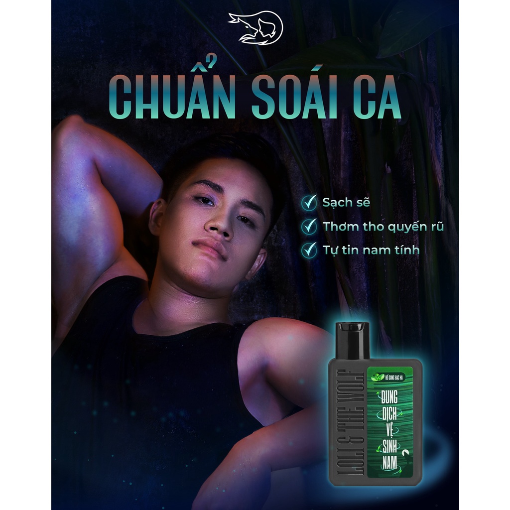 Dung Dịch Vệ Sinh Nam Giới Loli And The Wolf Hương Thơm Cuốn Hút Nam Tính Khử Mùi Tốt 80ml