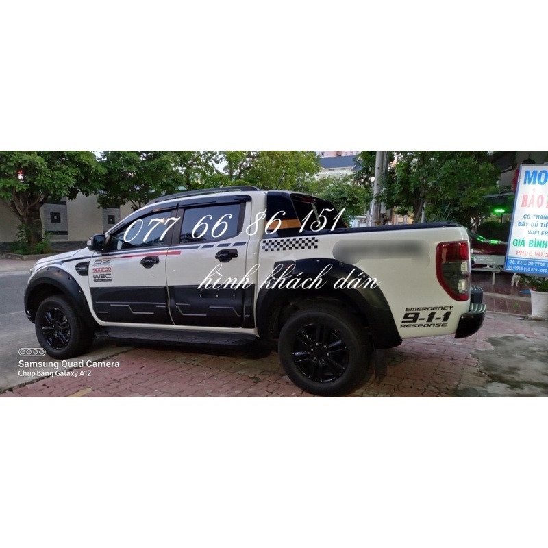 Tem Dán Sườn Xe Ford Ranger Raptor, Tem Dán Sườn Xe Ranger wildtrack