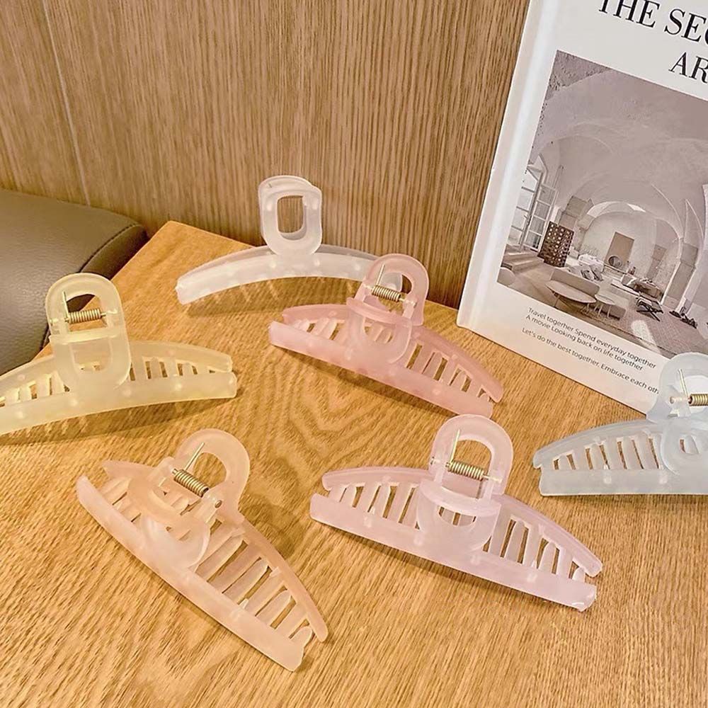 Kẹp Tóc Càng Cua Bằng Acrylic Nhám Nhiều Màu Sắc Phong Cách Hàn Quốc Thanh Lịch Dành Cho Nữ