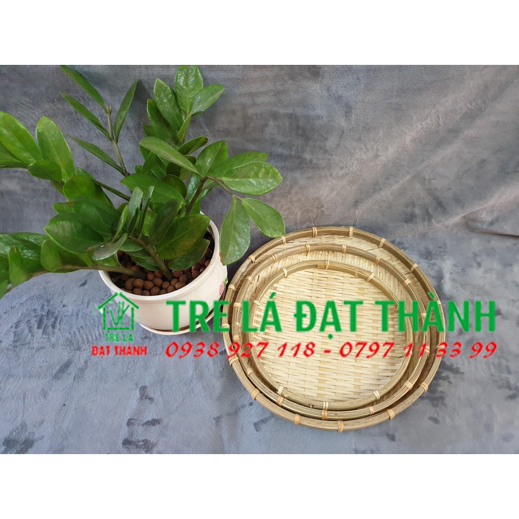 Mẹt tre tròn trắng tự nhiên. mẹt tre dựng thức ăn dân dã, mẹt tre trang trí, mẹt viết thư pháp