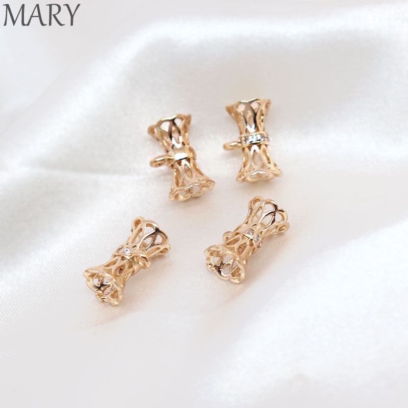 Hạt Cườm Nhỏ Mạ Vàng 14K Nhiều Màu Sắc Dùng Làm Vòng cổ / Thắt Lưng