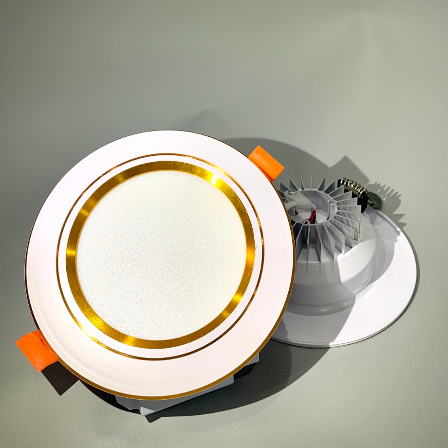 Đèn âm trần ,đèn downlight đế nhôm cao tản nhiệt tích hợp 3 chế độ sáng (Bảo hành 2 năm đổi mới )