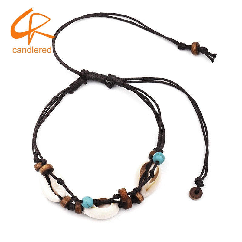 Vòng đeo cổ chân đính vỏ sò thời trang nữ tính | BigBuy360 - bigbuy360.vn