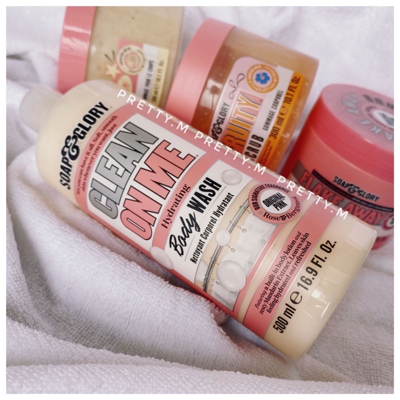 SOAP & GLORY SỮA TẮM ,TẨY DA CHẾT FULLSIZE