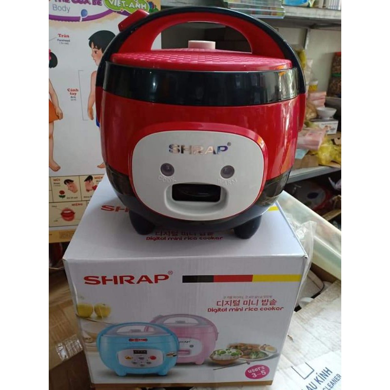 Nồi cơm điện Shrap 1lít xịn xò ạ.Kiểu dáng đẹp ,lòng nồi dày ,chống dính.Nhanh sôi nhiều hơi giá lại rẻ