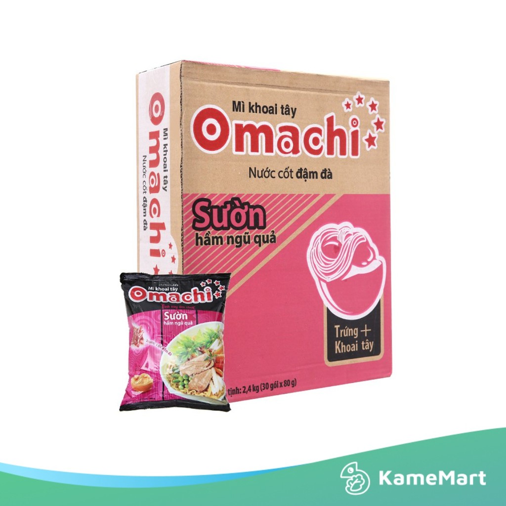 Mì Omachi Sườn Hầm Ngũ Quả (30 gói)