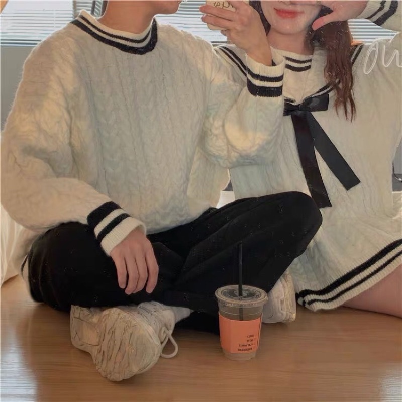 Áo len thuỷ thủ nam, nữ chất đẹp-ảnh thật cuối