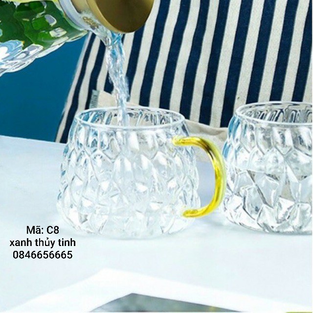 Cốc quai thuỷ tinh 500ml (C8)