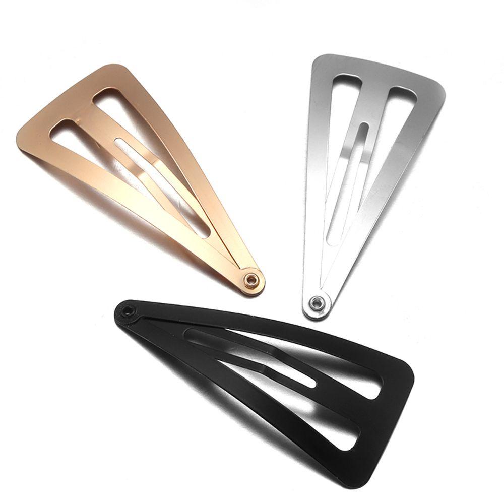 Kẹp Tóc Tam Giác Màu Đen|Set 10 Kẹp Tóc Phong Cách Retro Cho Nữ