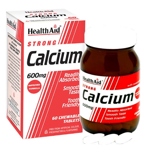 Strong Calcium 600mg- Hỗ trợ bổ sung canxi giúp xương răng chắc khỏe, tăng chiều cao (Lọ 60 viên)