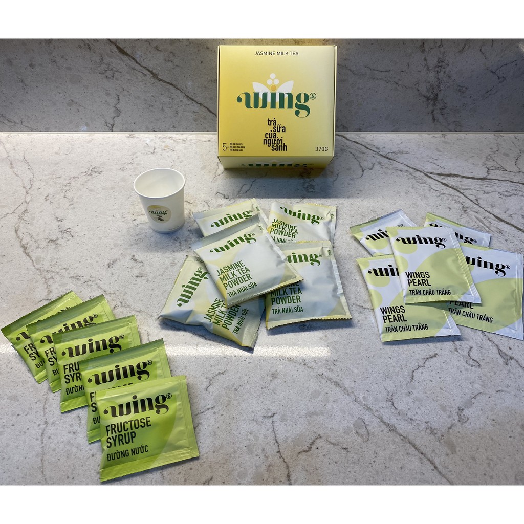 Trà sữa hòa tan Wings - vị Hoa Nhài - 1 Hộp (5 set pha 5 cốc) | BigBuy360 - bigbuy360.vn