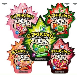Kẹo nổ Striking Hongkong gói 30gr vị ngẫu nhiên