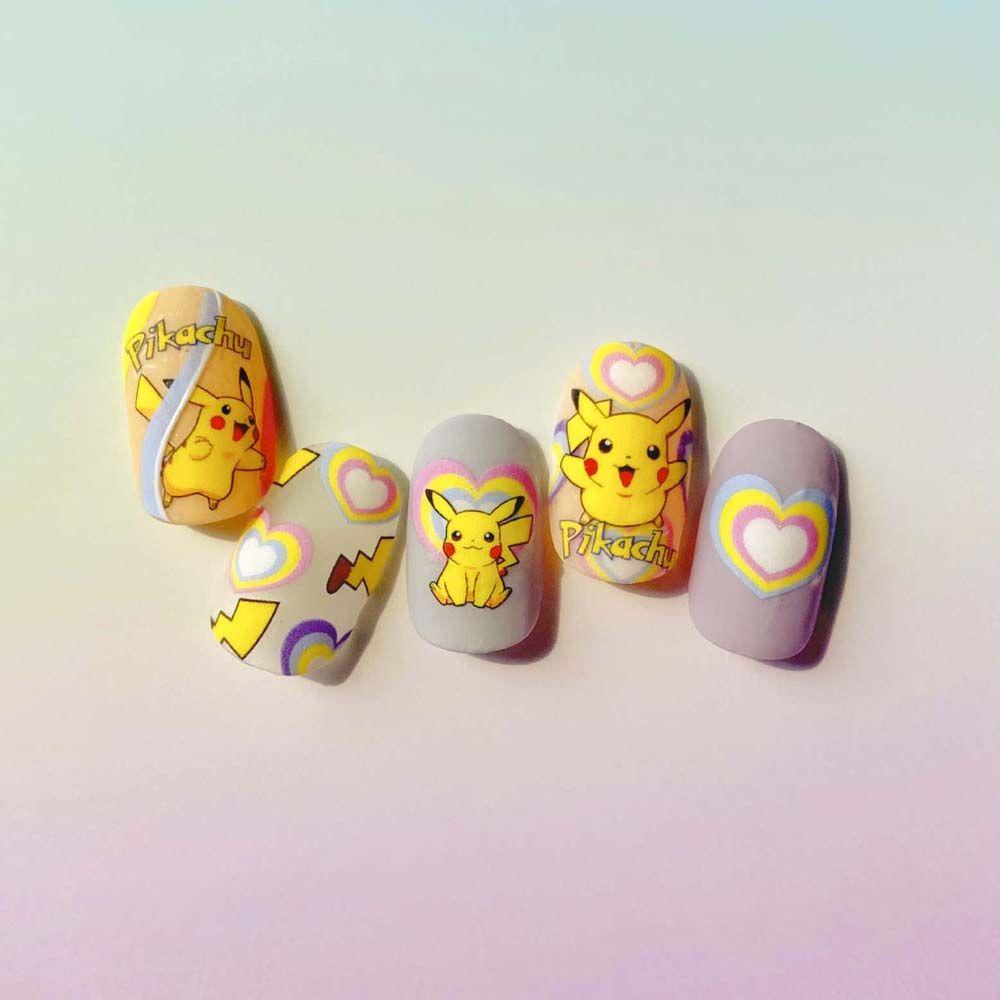 Hình Dán Trang Trí Móng Tay Hình Gấu Pooh / Thỏ Thời Trang