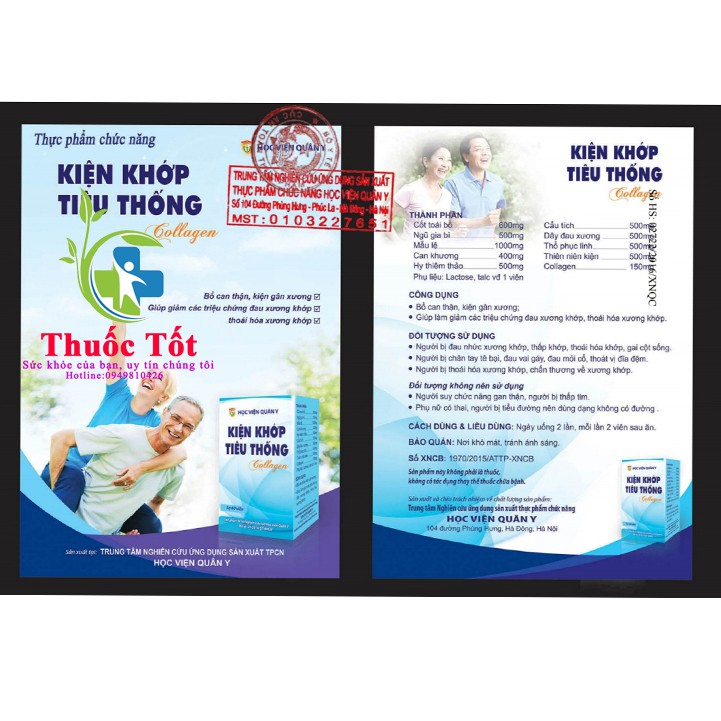 [Chính Hãng] Kiện Khớp Tiêu Thống- Học Viện Quân Y