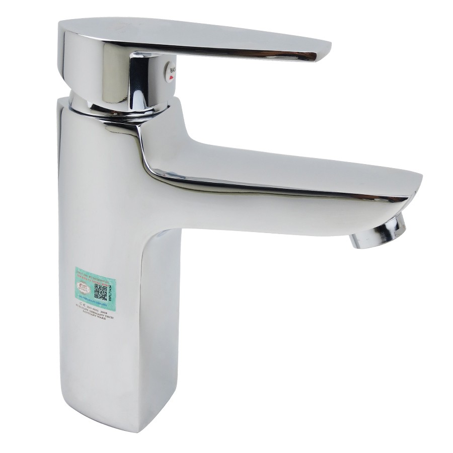 Vòi lavabo nóng lạnh Đồng mạ Chrome Eurolife EL-SUN 02 (Trắng bạc)