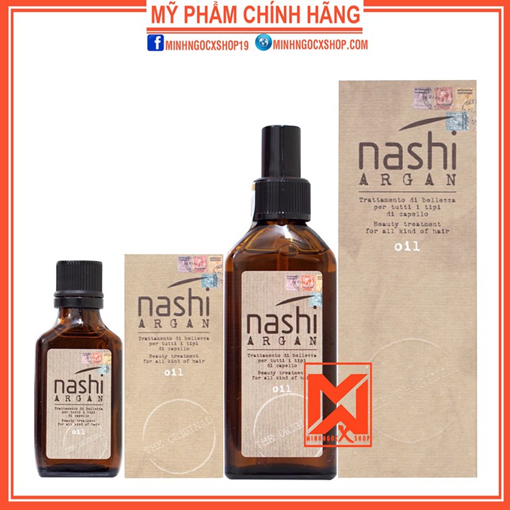 Dầu dưỡng tóc NASHI ARGAN OIL 30 - 100ml chính hãng