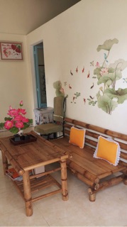 Decal dán tường hoa sen 3d