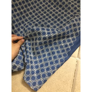 vải bò thêu 80k/m