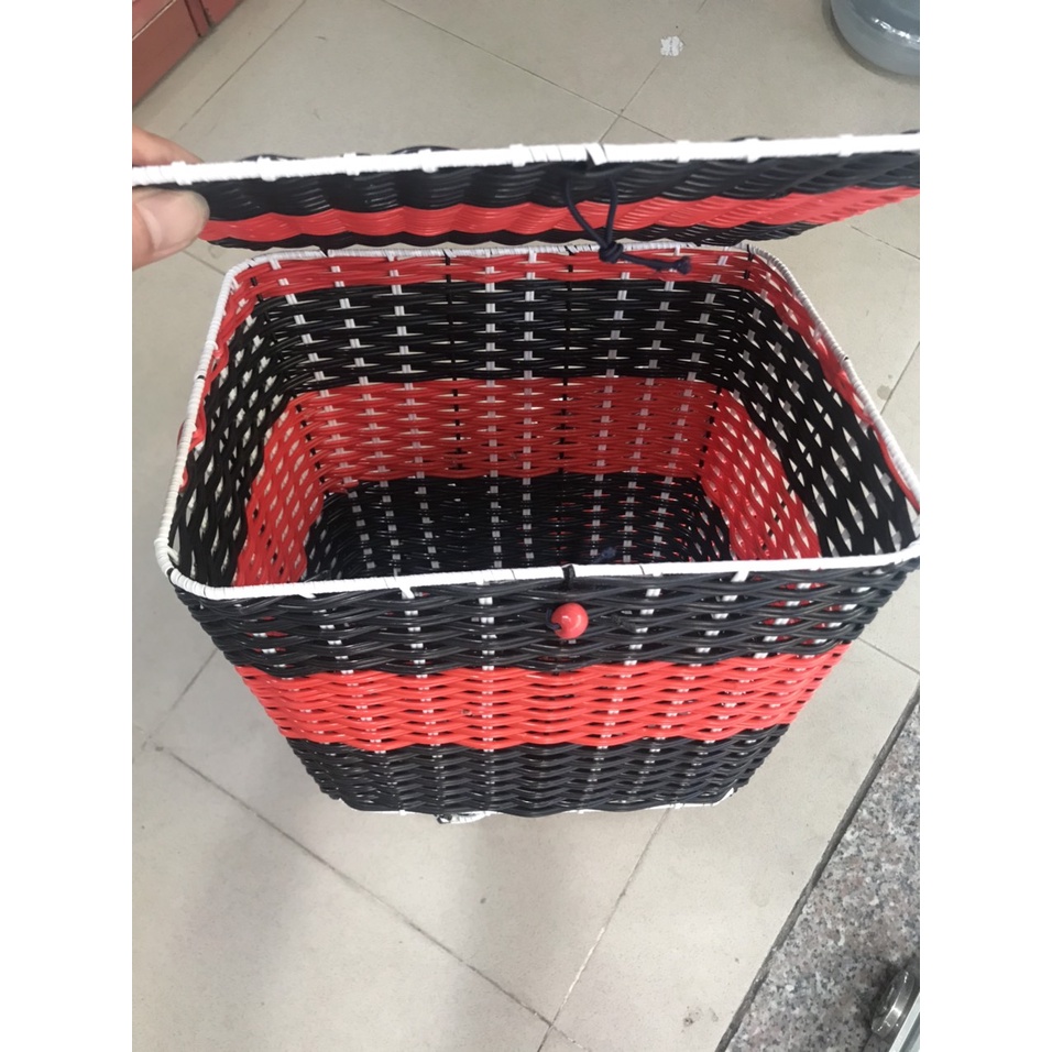 Giỏ Mây Xe Đạp Điện Có Lắp Siêu Chắc Chắn Siêu Bền