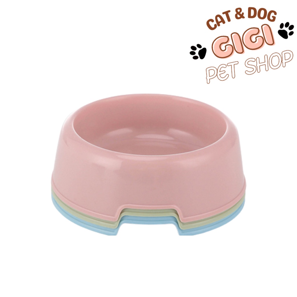 Chén bát khay đựng thức ăn nước uống cho thú cưng chó mèo nhiều màu giao ngẫu nhiên - GiGi Pet Shop