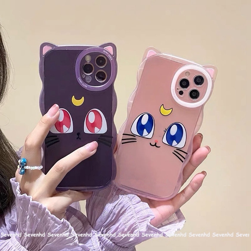 Ốp Điện Thoại Họa Tiết Hoạt Hình Tai Mèo Nhật Bản Dễ Thương Cho iPhone 14 13 12 11 Pro Max SE2020 X XR Xs Max 7 8 Plus