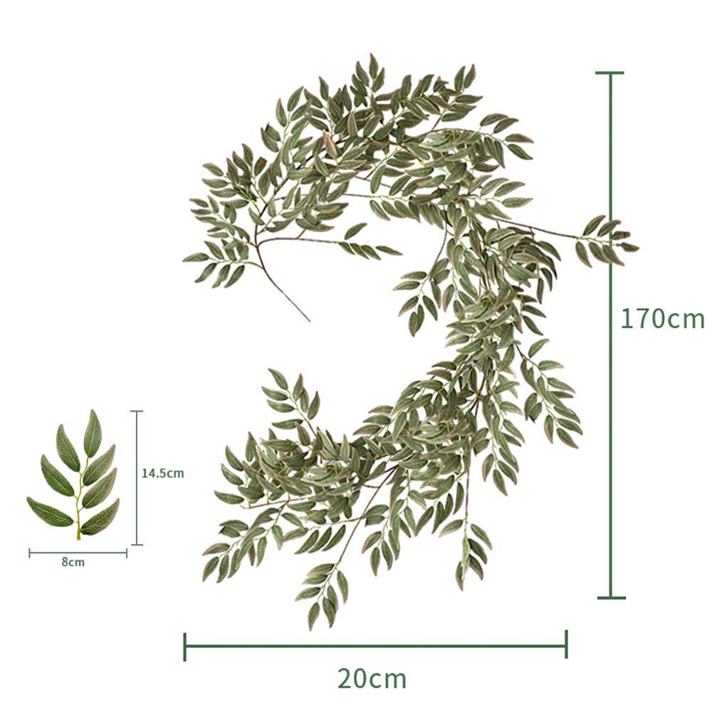 Dây Hoa Hồng Giả 1.7M Trang Trí Bàn Tiệc Giáng Sinh