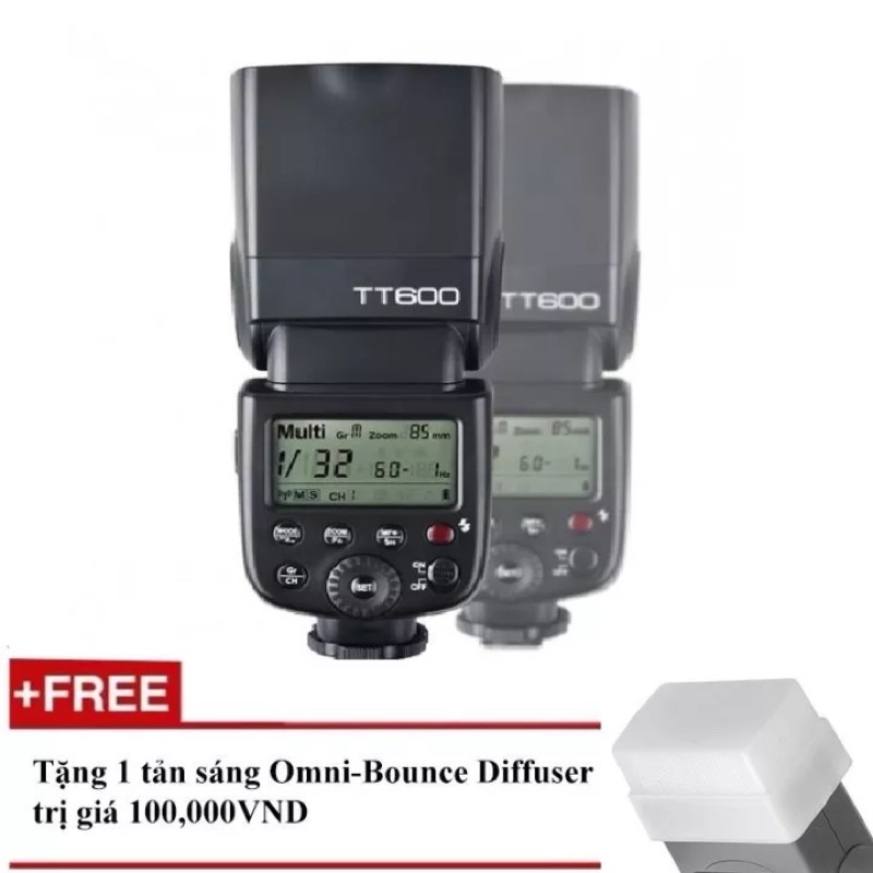 Flash Godox TT600 cho Canon, Nikon, Sony, Pentax - GN60