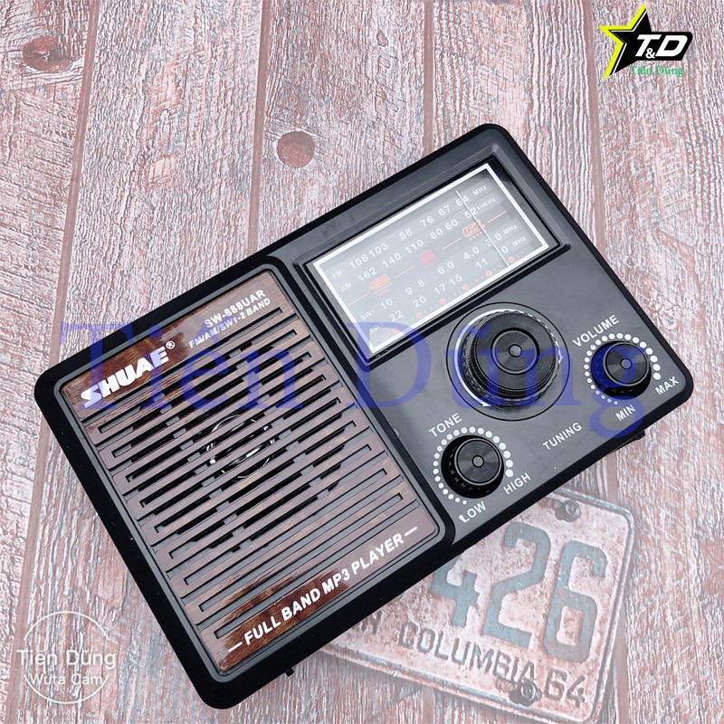 [Mã ELHACE giảm 4% đơn 300K] ĐÀI RADIO FM SW 888 tích hợp USB Thẻ nhớ chạy điện 220V cắm trực tiếp