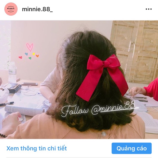 Nơ kẹp tóc xinh 25k