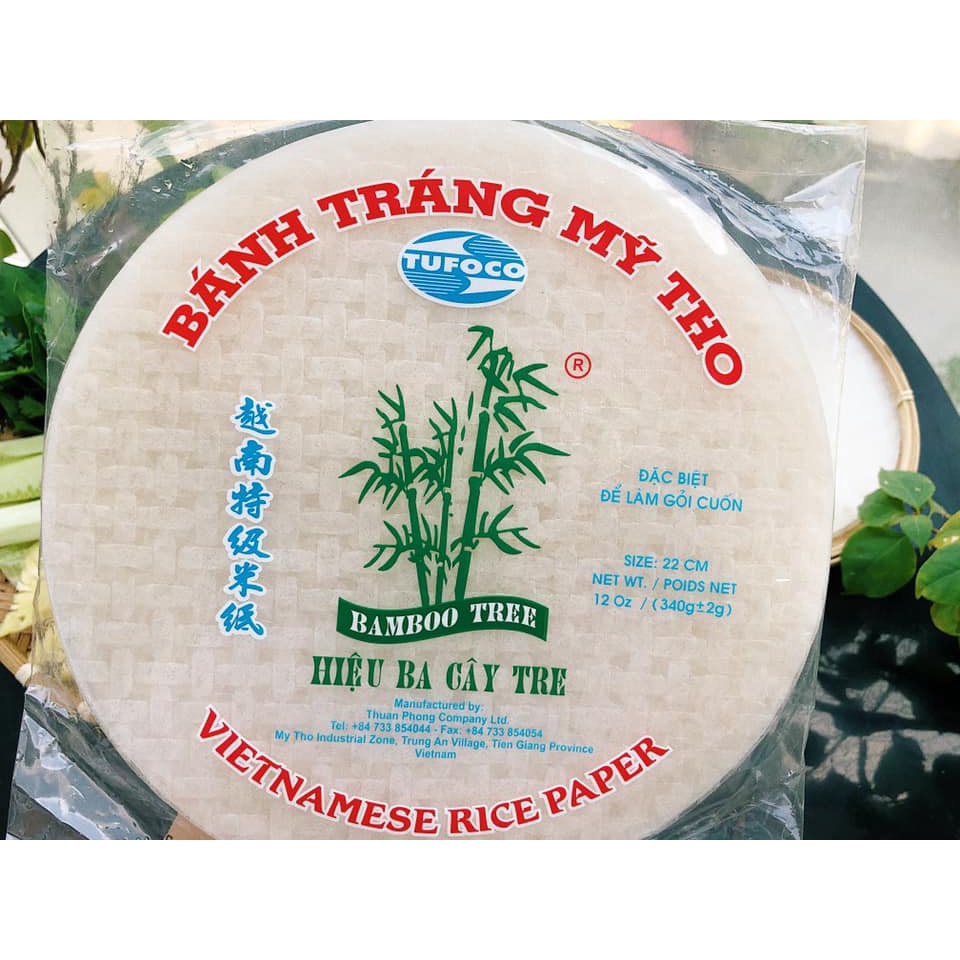 Bánh tráng Mỹ Tho,250g. Bánh tráng cuốn gỏi hiệu Ba Cây Tre, bánh dẻo , mịn, thơm, nhúng bánh vào nước không dính ,rách | BigBuy360 - bigbuy360.vn
