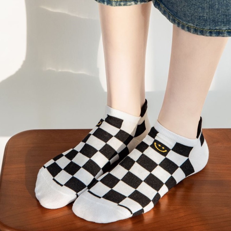 Vớ WAFNHA D307 mỏng nhiều kiểu họa tiết phong cách unisex