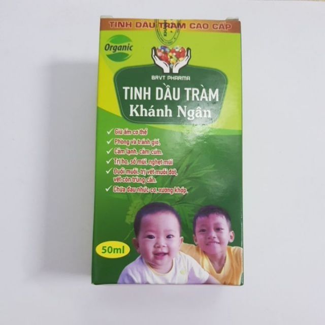 Tinh dầu tràm Khánh Ngân (trẻ sơ sinh, trẻ nhỏ, người lớn, phụ nữ có thai và cho con bú)