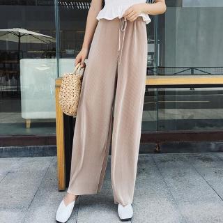 Quần ống rộng vải lụa chiffon thời trang cho nữ