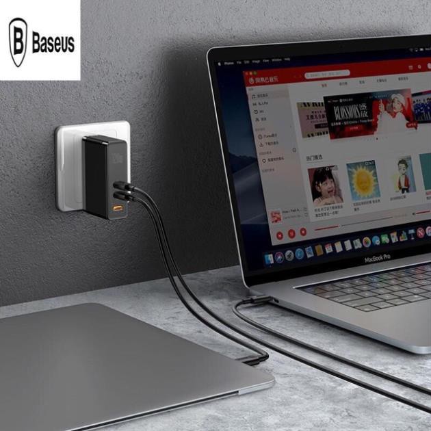 Bộ sạc nhanh đa năng Baseus GaN2 Pro Quick Charger 120W dùng cho Smartphone/ Tablet/ Macbook / Laptop