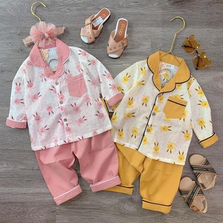 Bộ pijama dài tay hình thỏ cho bé kèm video và ảnh thật - Mẹ gạo quần áo trẻ em
