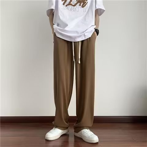 Quần ống rộng Lưng Thun Thoải Mái Phong Cách Hàn Quốc Thời Trang Cho Nam Size M-3XL