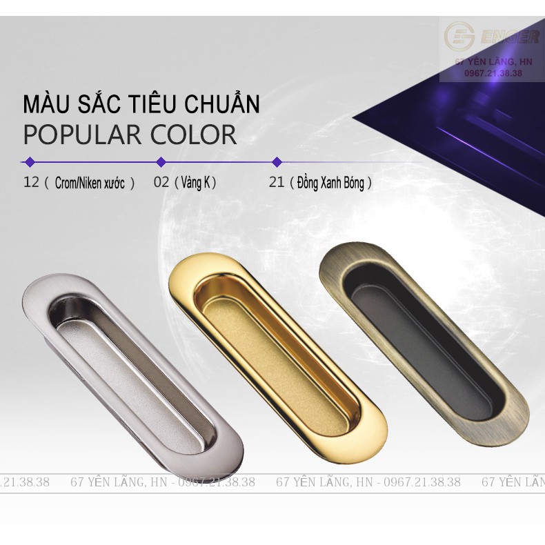 Tay nắm âm tủ, Tay co âm tủ nội thất tủ bếp, tủ áo, ngăn kéo phong cách hiện đại, tân cổ điển AK6167 | BigBuy360 - bigbuy360.vn