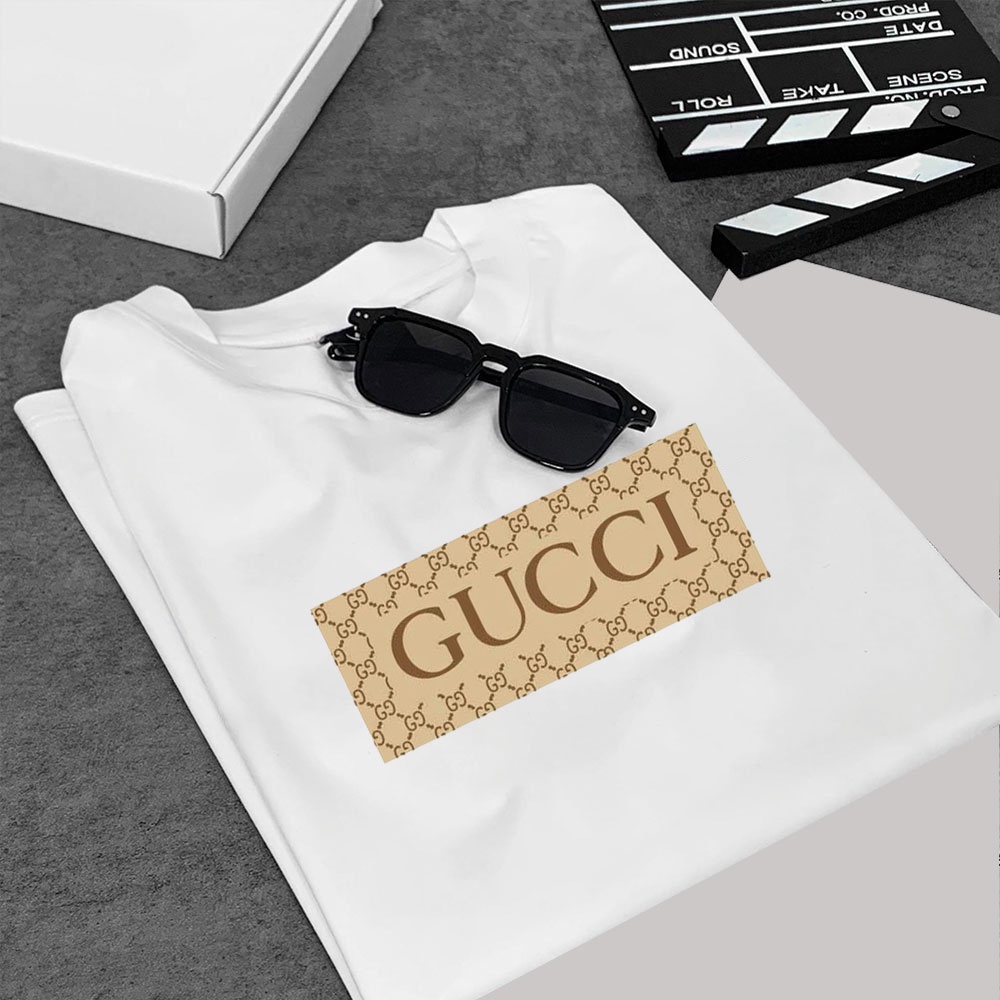 Áo thun tay lỡ Unisex GC Vàng,áo thun nam nữ AST