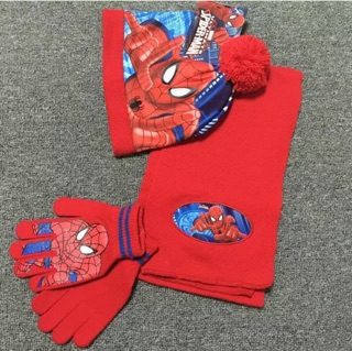 Set khăn mũ găng siêu nhân cho bé