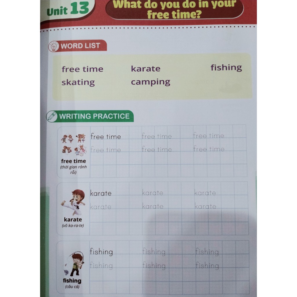 Sách - Luyện viết chữ nhớ từ vựng tiếng anh theo chương trình sách giáo khoa lớp 5 tập 2