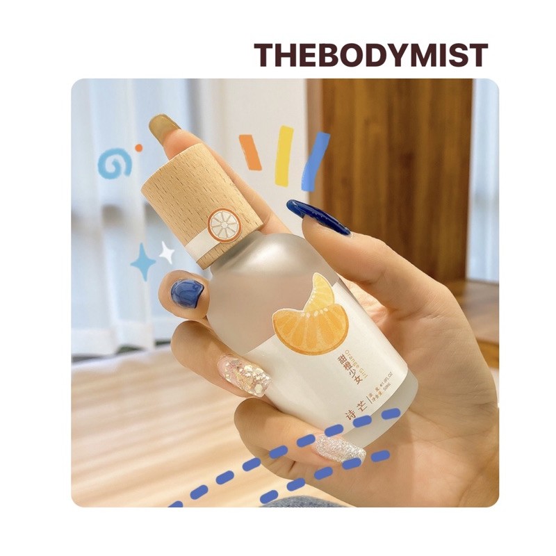 Xịt thơm body mist shimang nắp gỗ