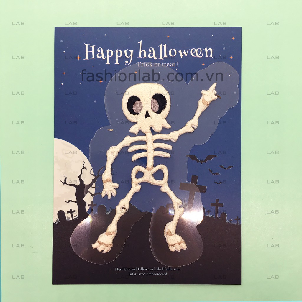 Hình thêu bộ xương (1pc) #0205