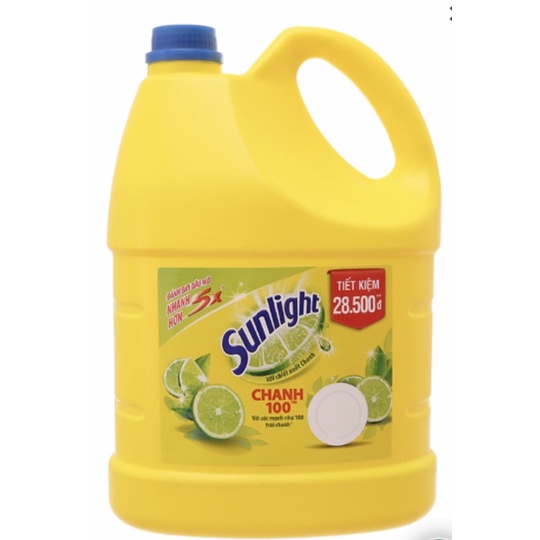Nước rửa chén Sunlight Can 3,8L
