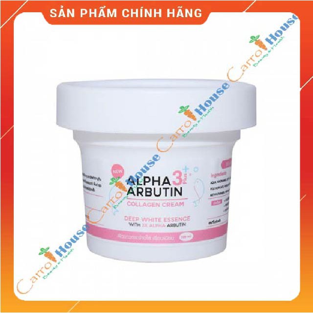 Hủ Kem body trắng da Alpha Arbutin Cream 3+ Plus 100ml Thái Lan