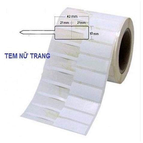 Tem Nhãn Nữ Trang - Sử dụng máy in tem trang sức - mã vạch - kích thước định sẵn 21X10