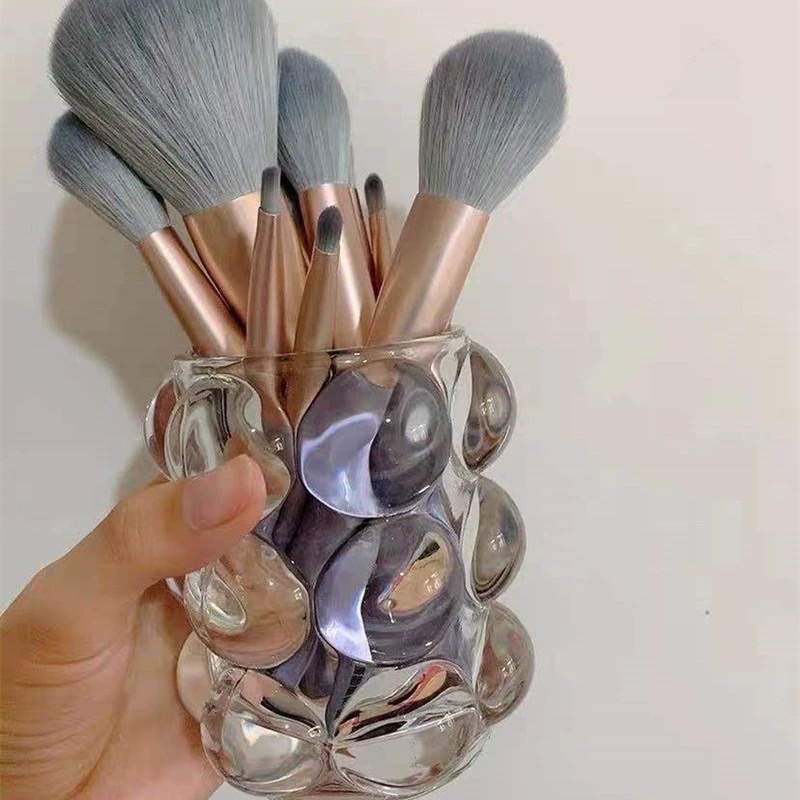 Lọ đựng cọ trang điểm, đựng bút chấm tròn Hàn Quốc